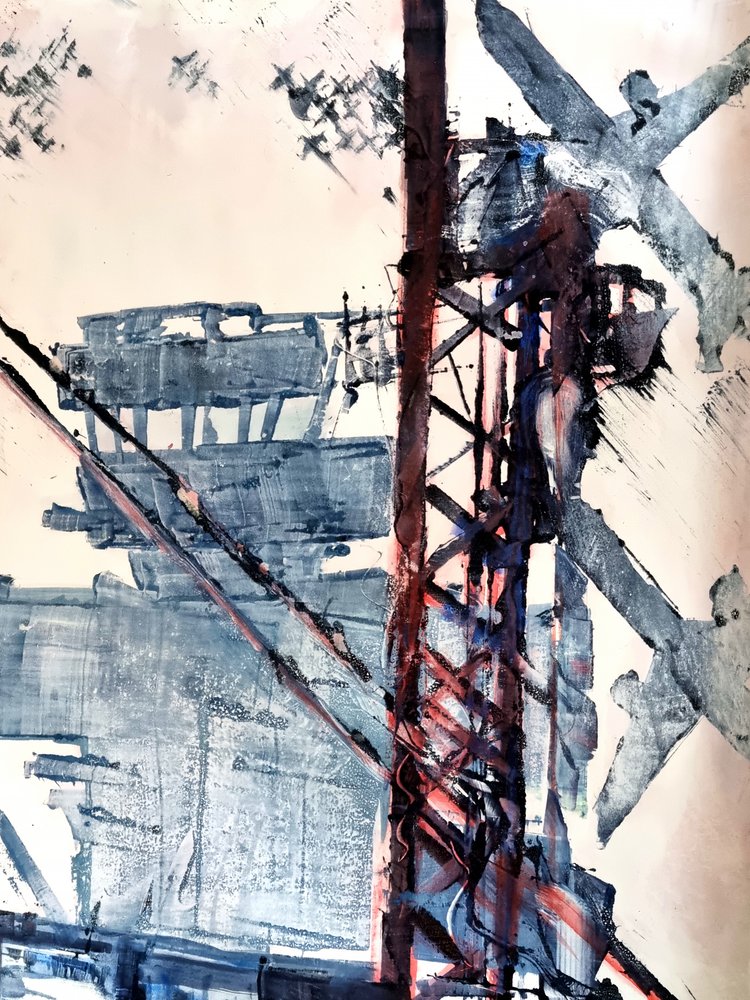 Abstrakte Industrie-Struktur von David Antonides