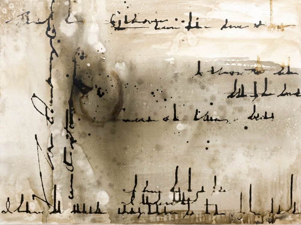 Abstrakte Tinten Schrift von Deb Chaney