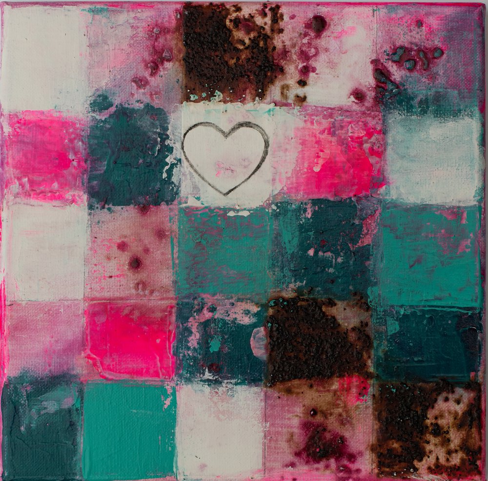 Verzerrtes Herzgitter von Deb Chaney