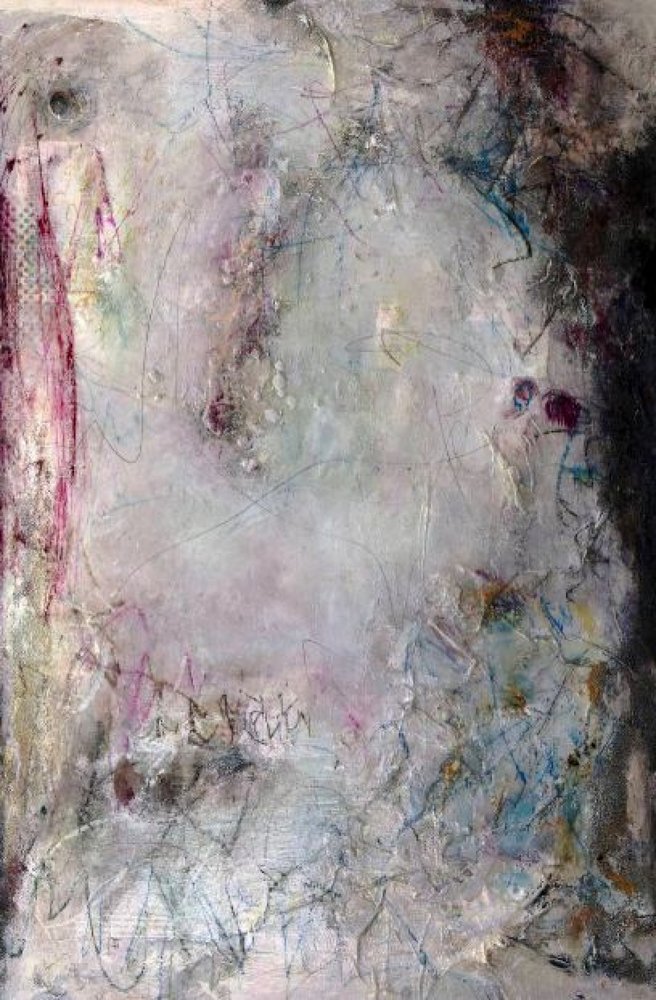 Dramatisches Pink-Blau Abstrakt von Deb Chaney