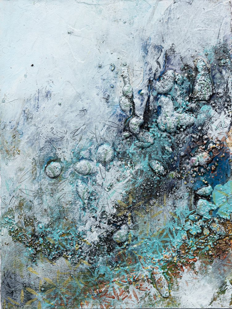 Eisige Teal Texturen von Deb Chaney