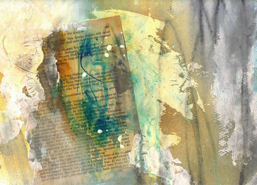Vintage Texturen Collage von Deb Chaney