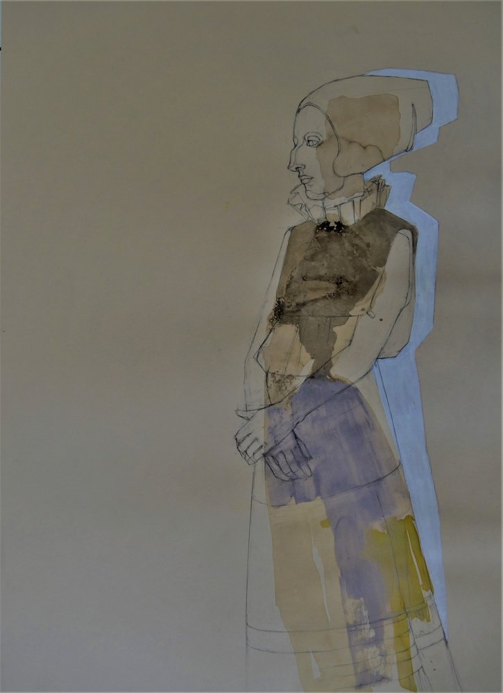 Abstrakte historische Frau von Doris Schmitz