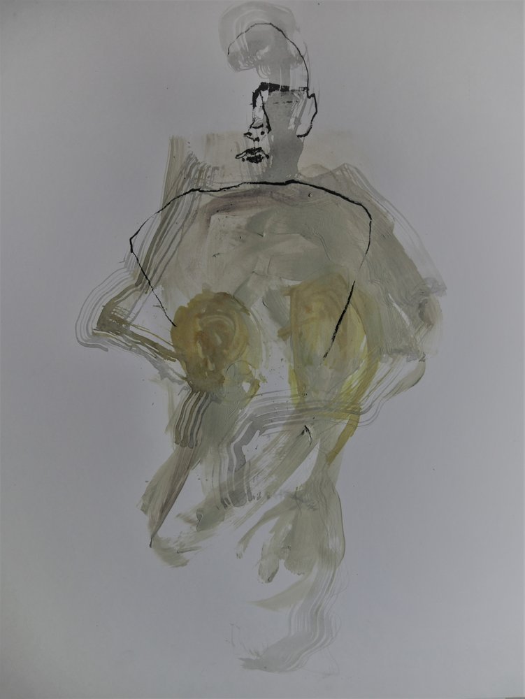 Abstrakte nackte Figur von Doris Schmitz
