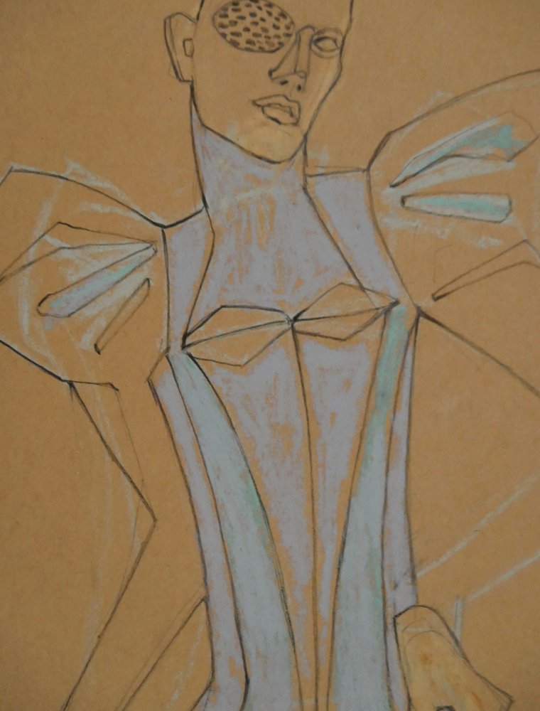 Avantgarde Modefigur von Doris Schmitz