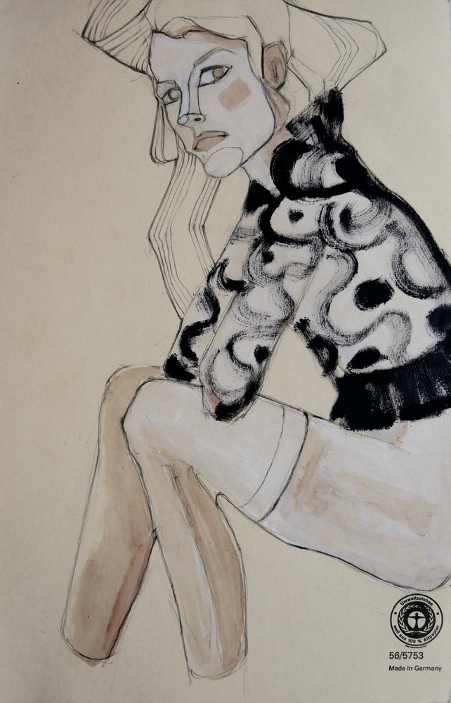 Schicke Modeillustration von Doris Schmitz