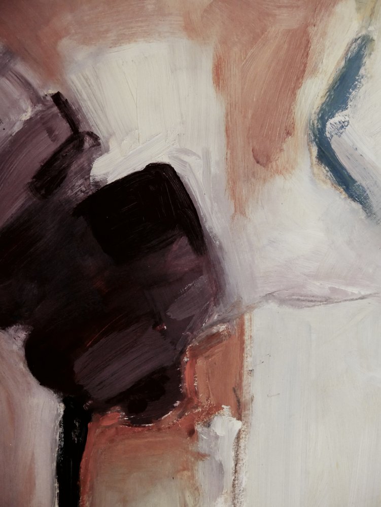 Erdiger abstrakter Fluss von Doris Schmitz