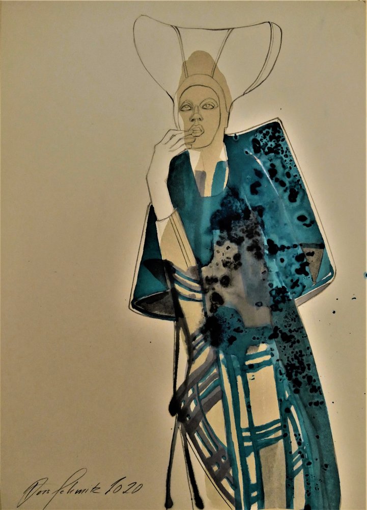 Elegante Mode in Türkis von Doris Schmitz