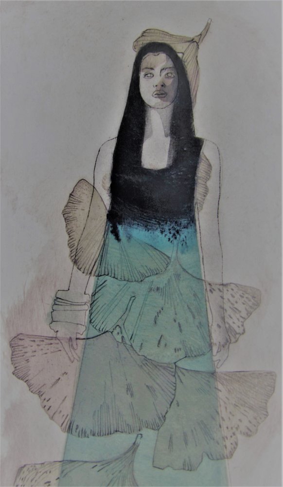 Ginkgo-Blatt-Frau von Doris Schmitz