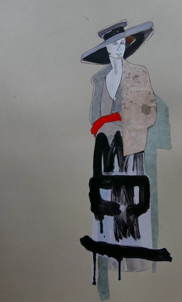 Stilvolle Frau Graffiti von Doris Schmitz