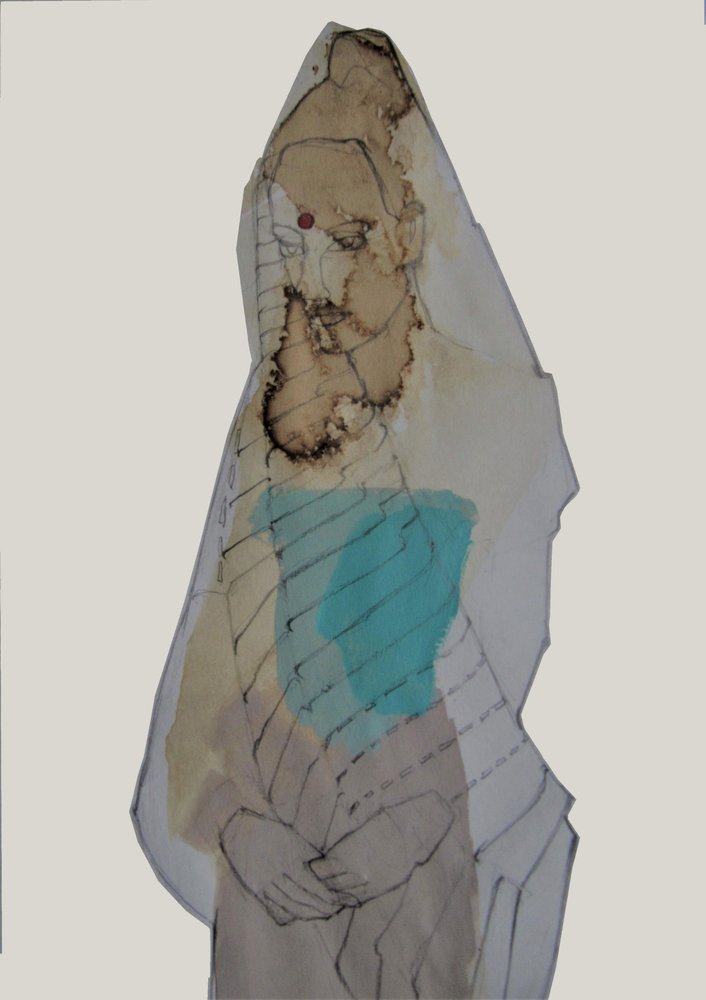 Verschleierte Nachdenklichkeit Figur von Doris Schmitz