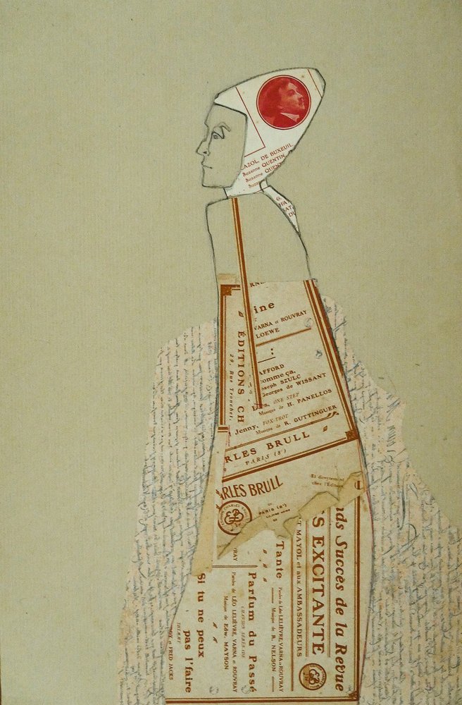 Vintage-Papierprofil von Doris Schmitz