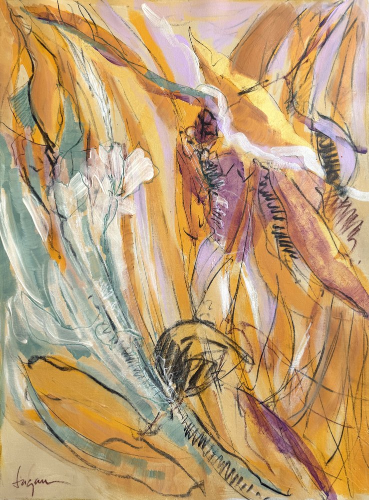 Lebhafte abstrakte Botanicals von Dorothy Fagan