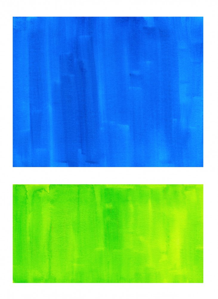 Blau Grün Abstrakte von Ejaaz Haniff