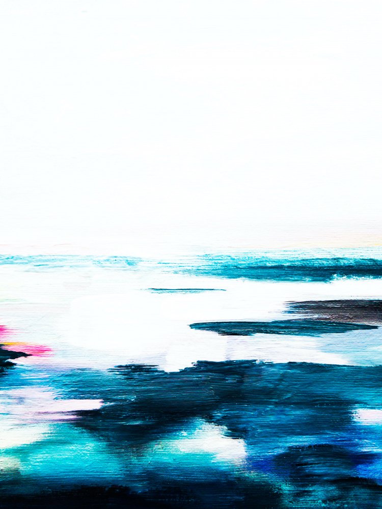 Blauer Horizont Abstrakt von Ejaaz Haniff