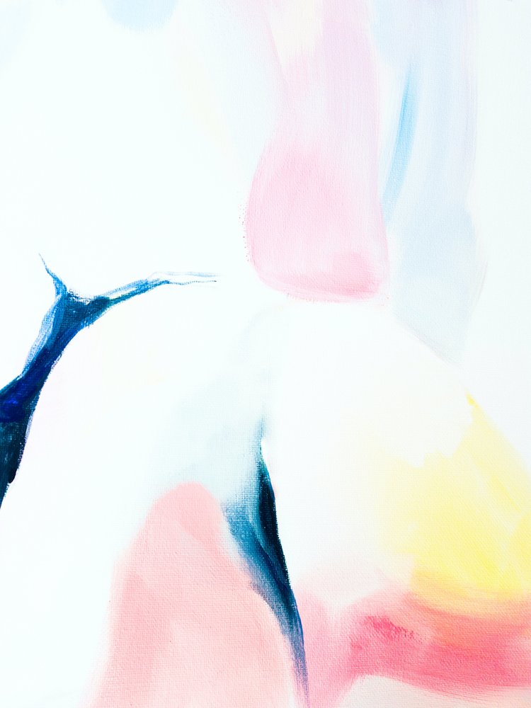 Flüssiges Pastell Abstrakt von Ejaaz Haniff
