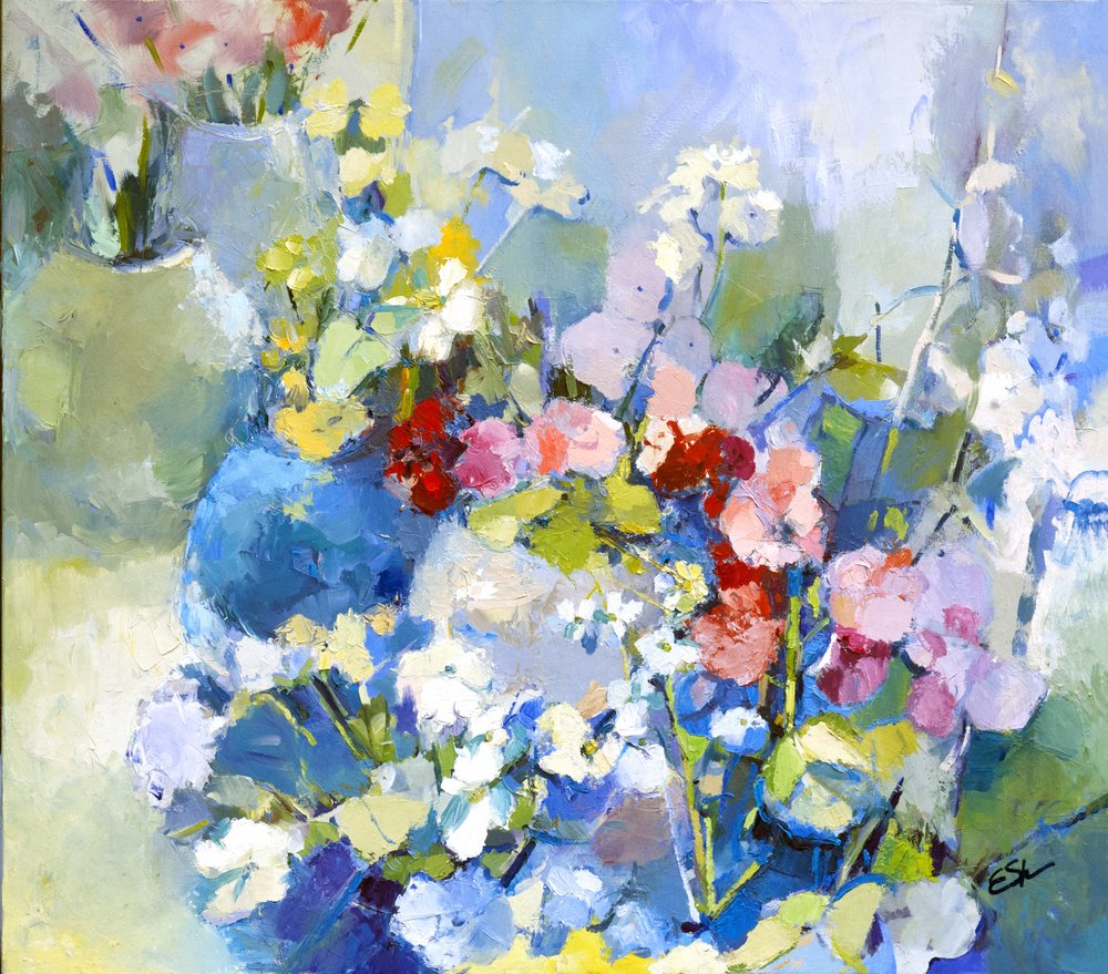 Lebendiges Blumenstillleben von Elena Shraibman