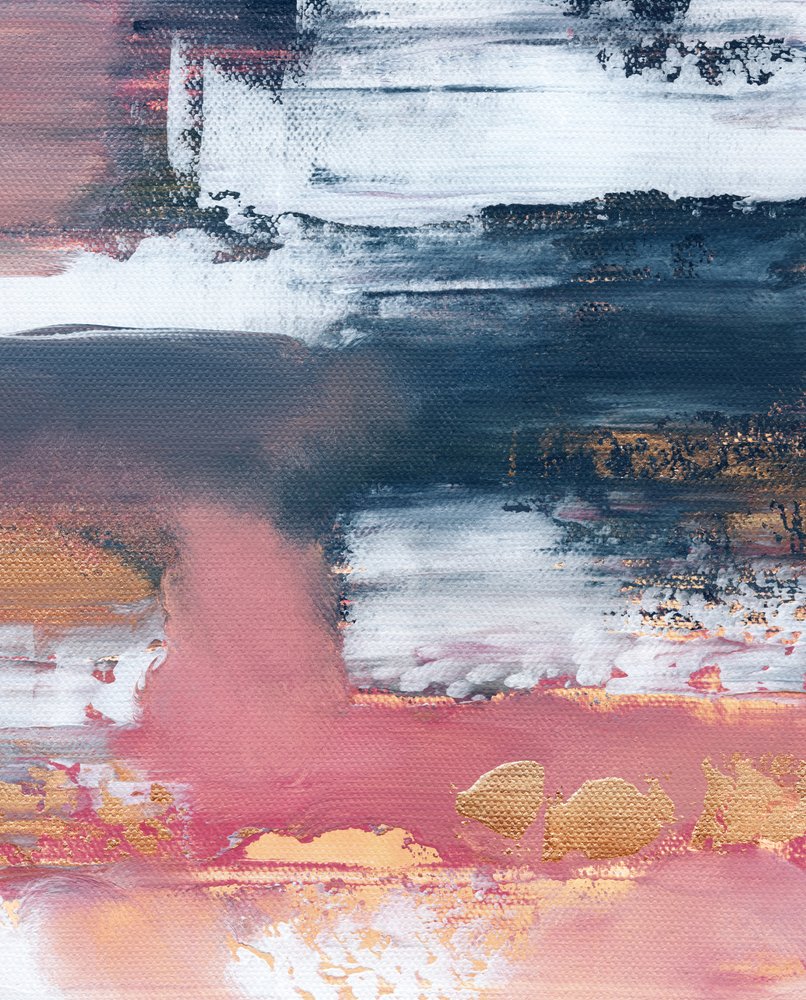 Gold Blush Abstrakte Schichten von Elisabeth Fredriksson