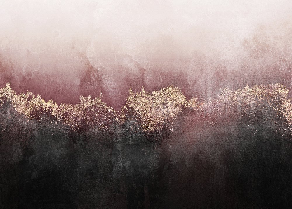 Nebliger Roségoldener Wald von Elisabeth Fredriksson