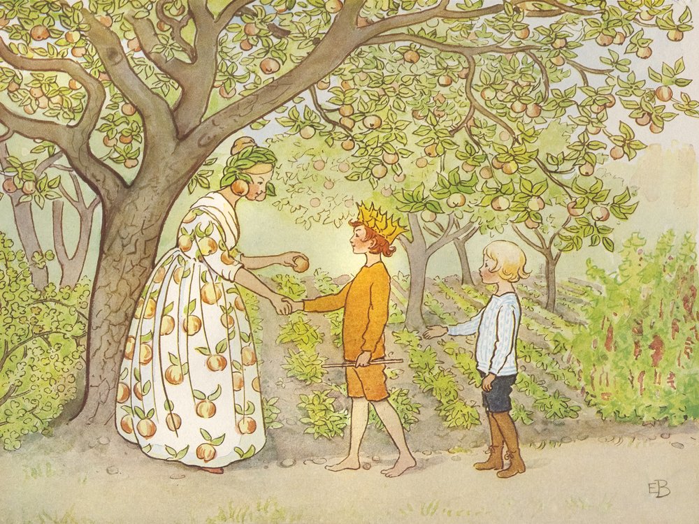 Lasse Liten Im Garten 1923 00 von Elsa Beskow