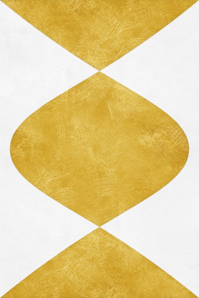 Abstrakte Goldene Sanduhr von Ema Paraschiv