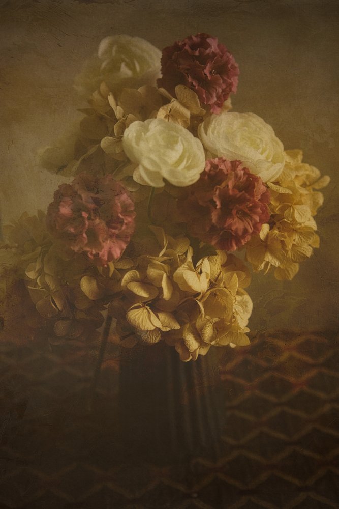 Vintage Blumenstrauß von Enrico Sottocorna