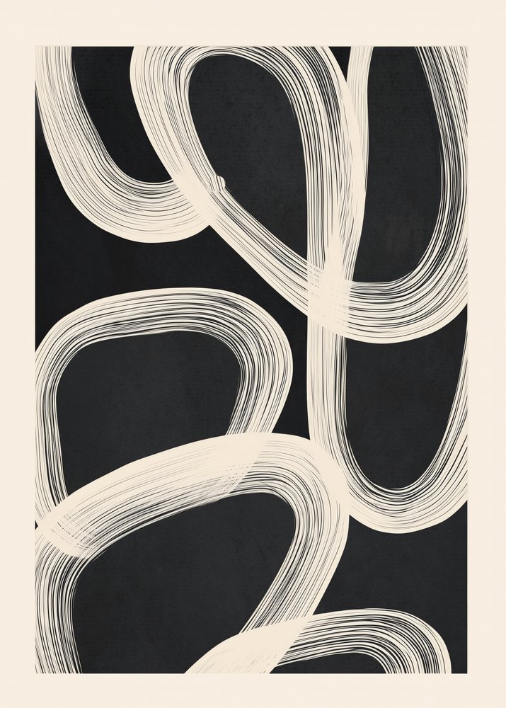 Fließende abstrakte Linien von Flow Line