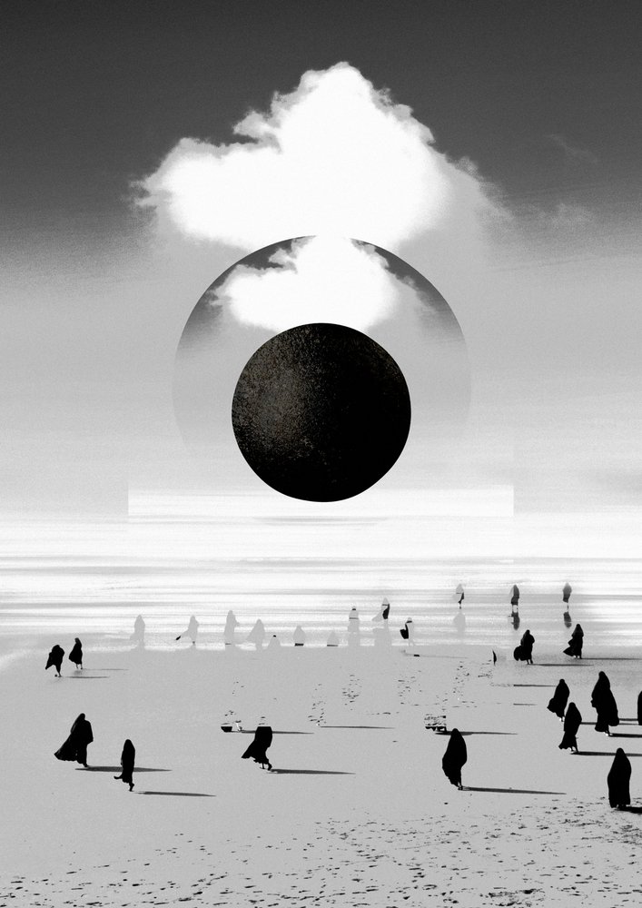 Schwarzer Mondstrand von Fran Rodríguez