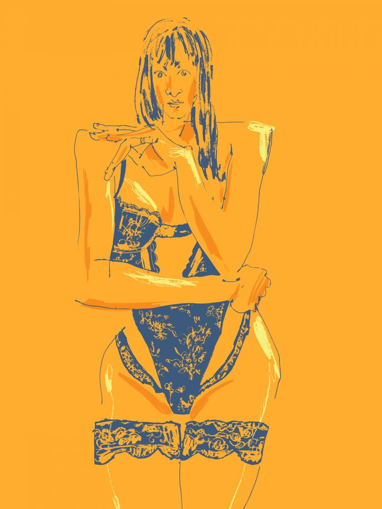 Verführerische Frau In Dessous von Francesco Gulina