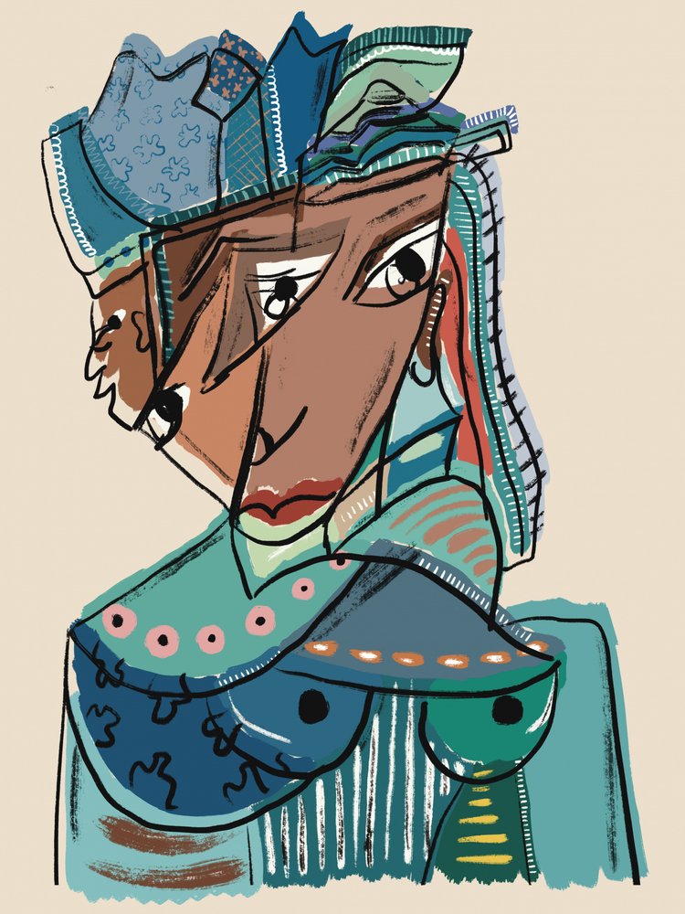 Elegante abstrakte Dame von GIovanna Gil Alves
