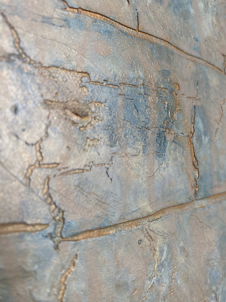 Verwitterte Blaue Textur von Gabriela Aleksandra Szuba