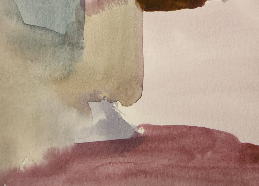 Moderne gedämpfte Aquarelle von Gemma Bardot