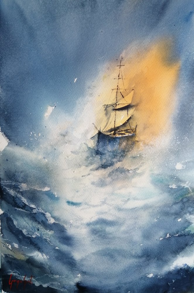 Segeln Durch den Sturm von Giorgio Gosti