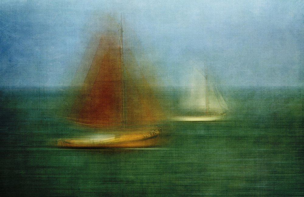 Ruhige Ozean-Segelboote von Greetje van Son