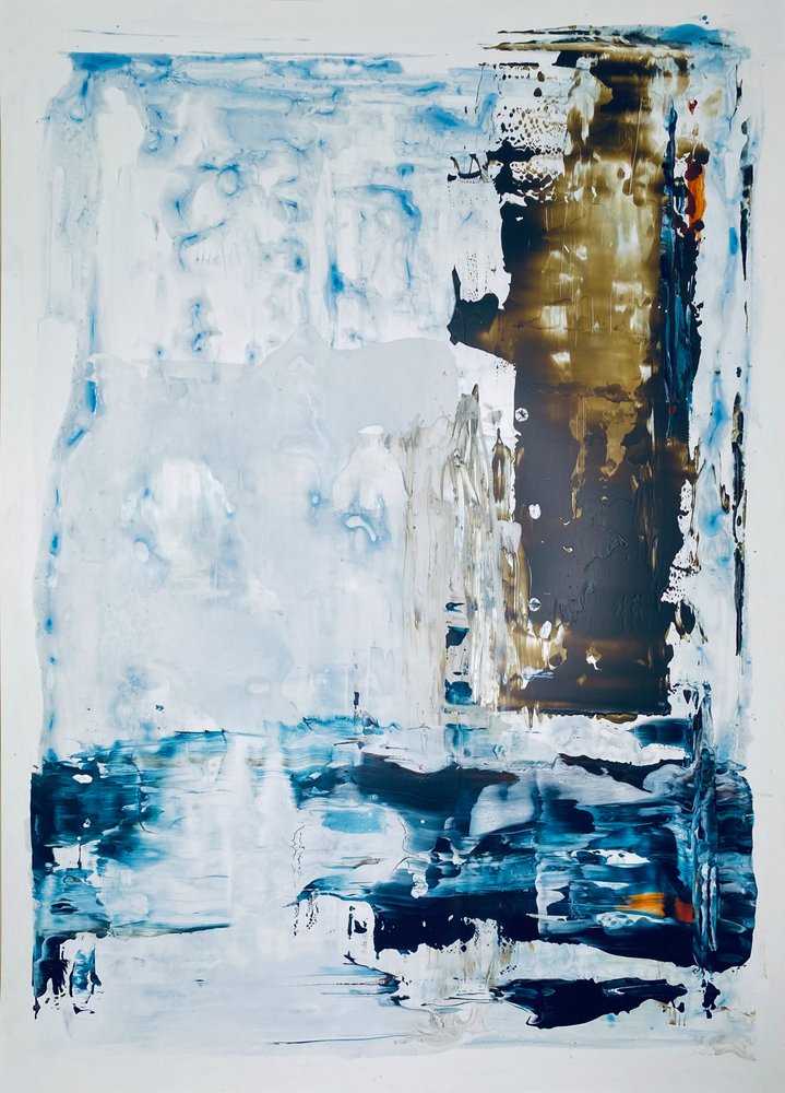 Abstrakte Wintergewässer von Gustaf Tidholm