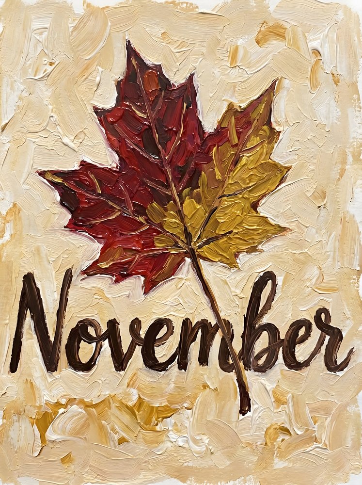 November Ahornblatt von HUGO