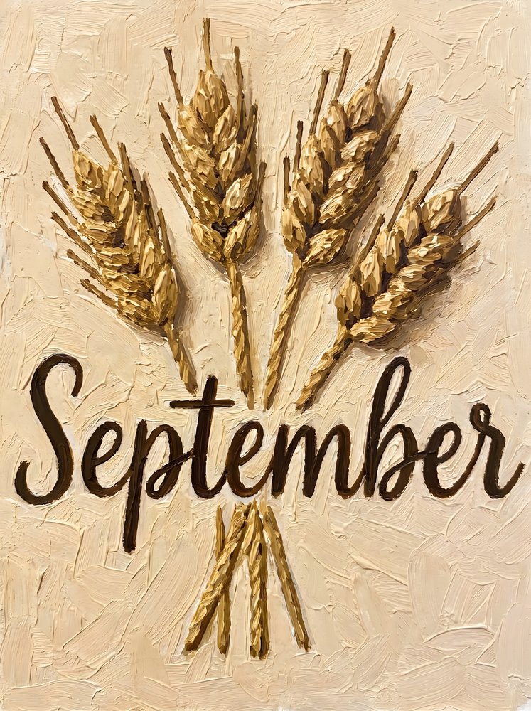 September Weizenernte von HUGO
