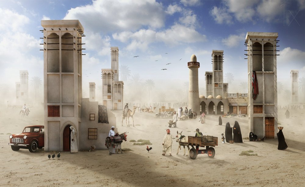 Wüstenmarktplatz von Hussain Buhligaha