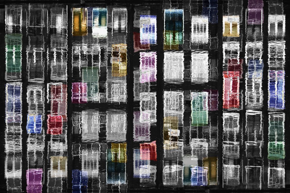 Bunte Stadtfenster von Igor Shrayer