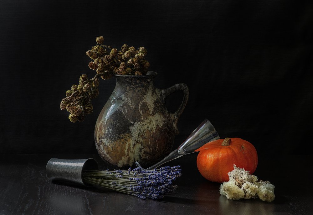 Rustikales Herbst-Stillleben von Jan van der Linden