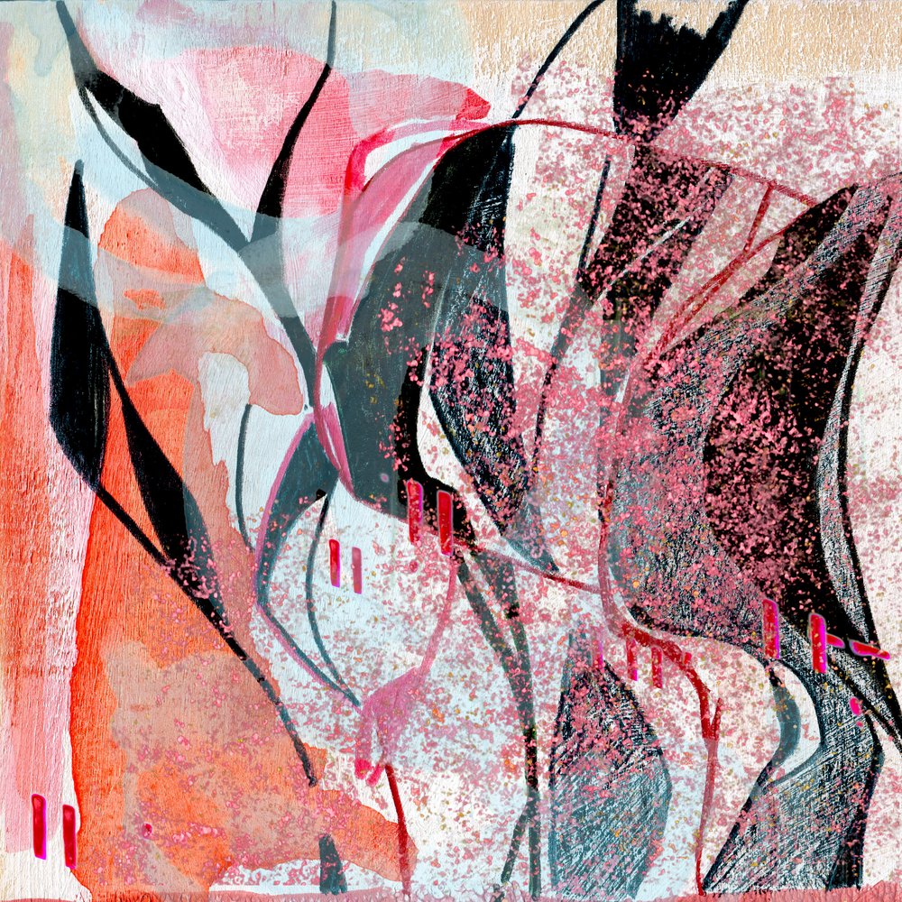 Moderner pinker Fluss von Jenja Braun