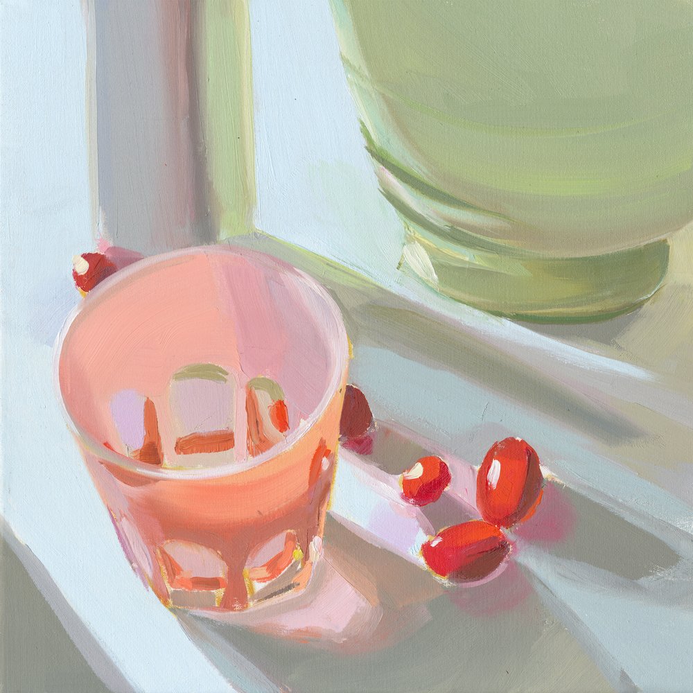 Rosa Glas von Jenny Westenhofer
