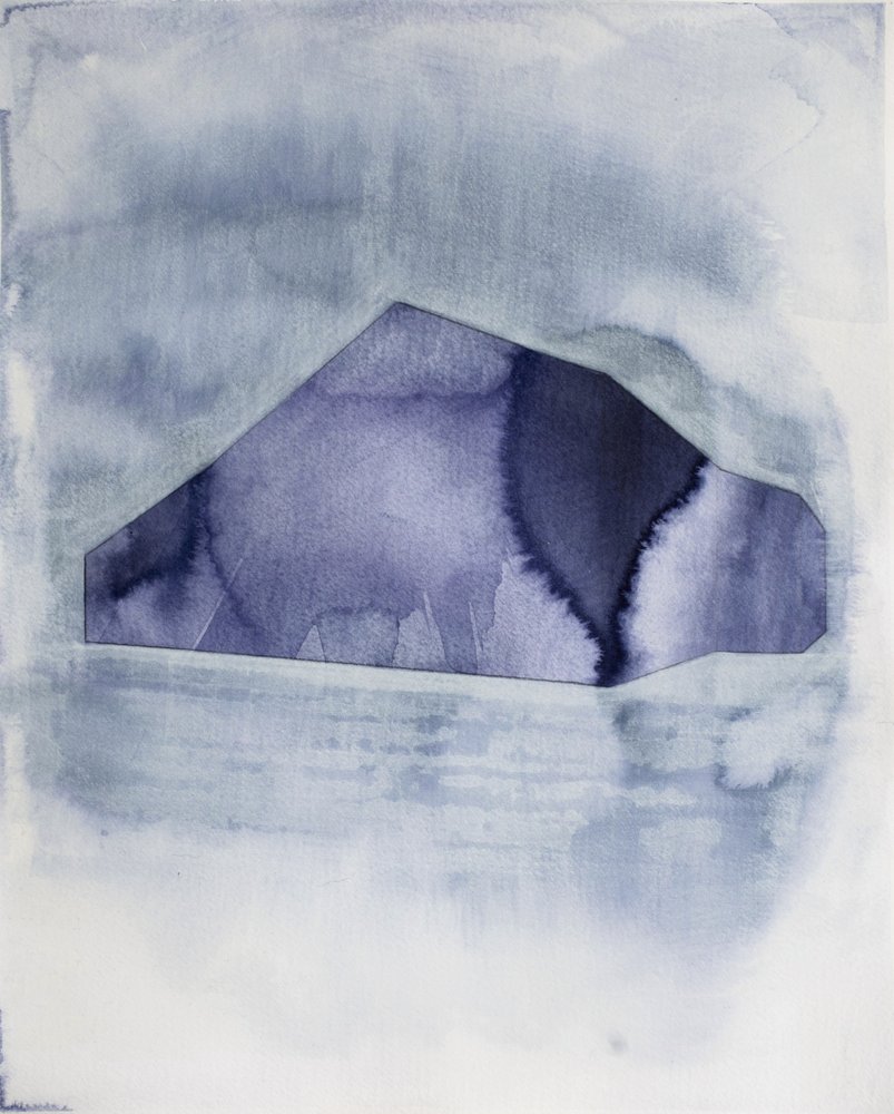 Abstrakte Blaue Geometrie von Joshua Hoskins