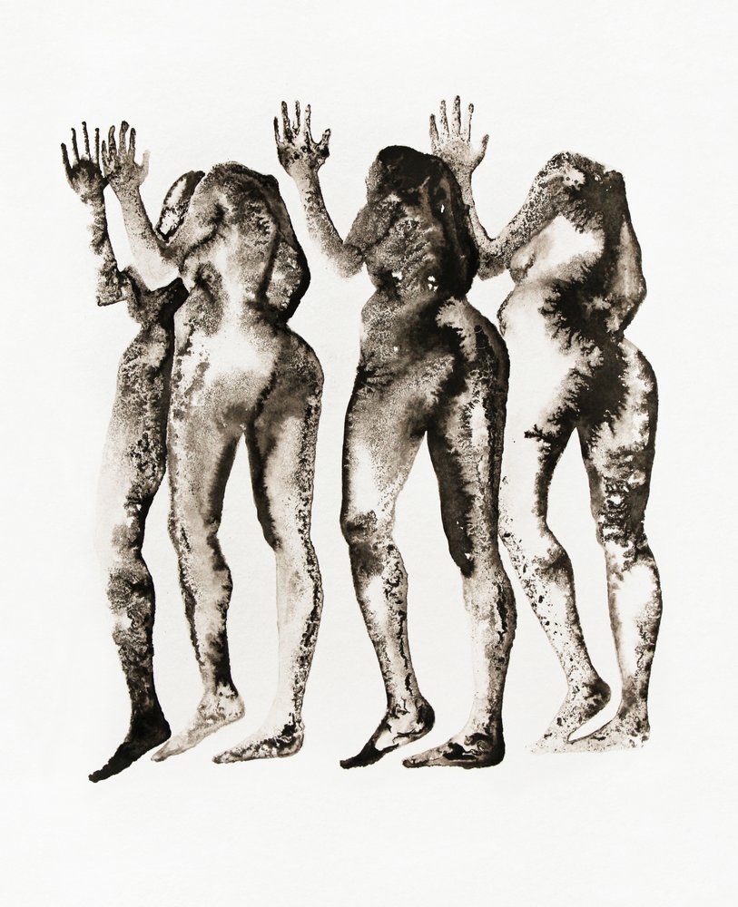 Abstrakte Tintenfrauen von Joshua Hoskins