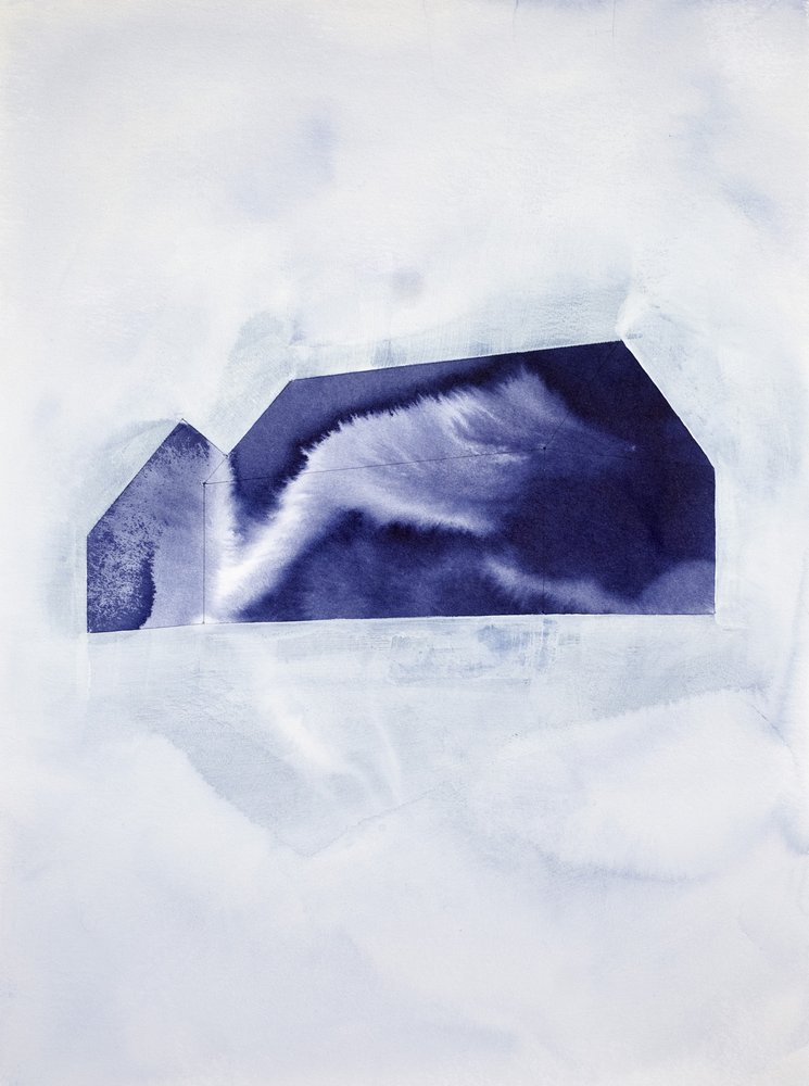 Blaues Wolkenhaus von Joshua Hoskins