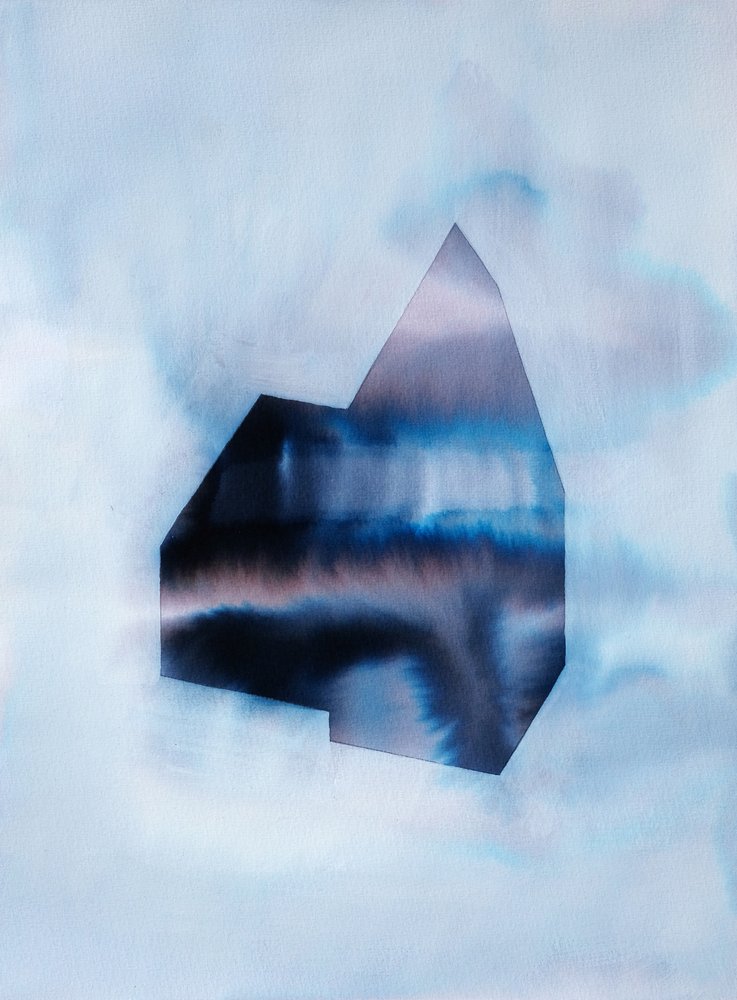 Indigo Geometrische Waschung von Joshua Hoskins