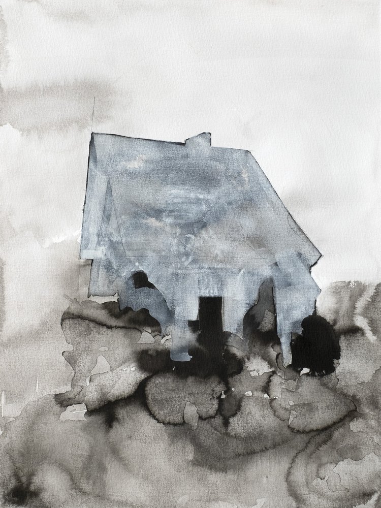 Einsames graues Haus von Joshua Hoskins