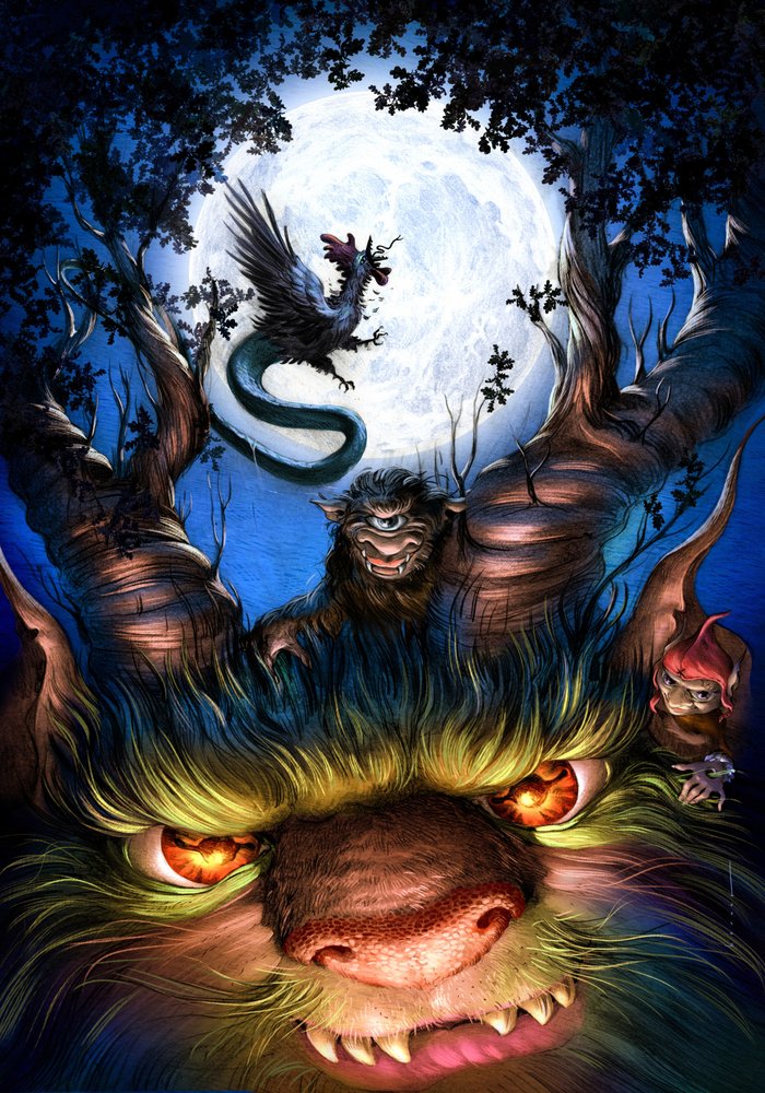 Mondschein-Waldmonster von Juan Hernaz