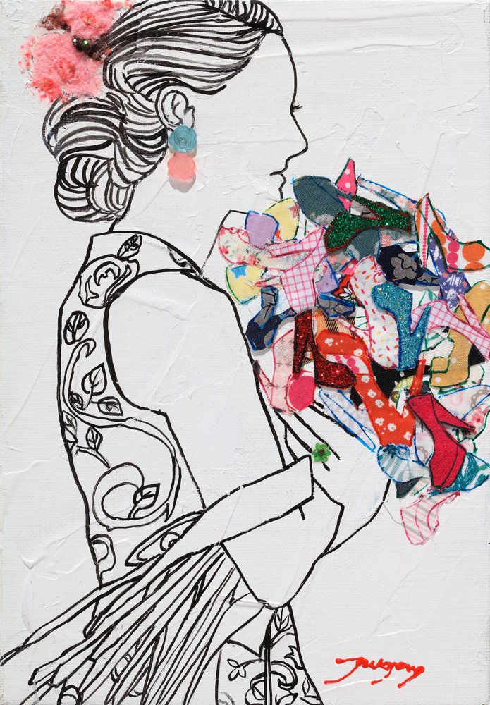 Schicke Frauenschuh-Bouquet von Jukyong Park