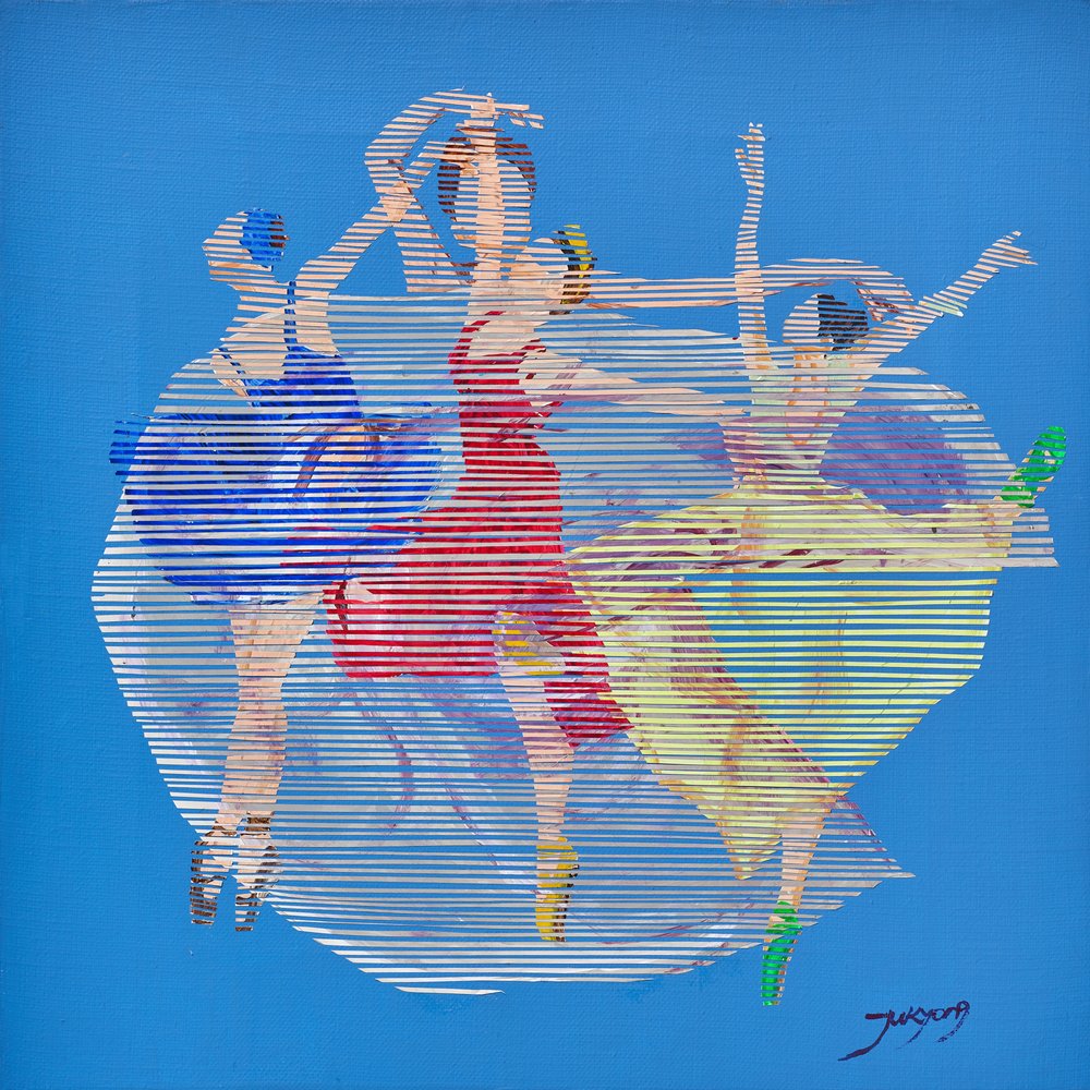 Dynamische Balletttänzer von Jukyong Park